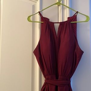 Burgundy bridesmaid dress